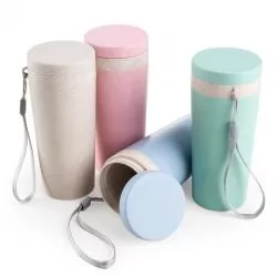 Copo Ecológico com Tampa e Alça de Transporte