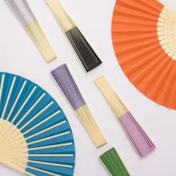 Leque de Plástico e Papel